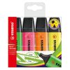 Highlighters Chisel Tip 2-5mm Line Wallet Assorted Ref 70/4 [Pack 4] +Free finchley Refill Pen (1)
