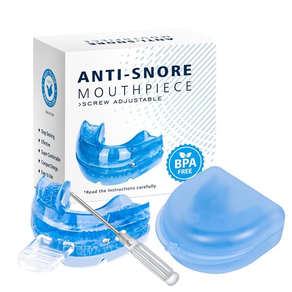 Intenso Anti Snoring Mouth Guard Device: Adjustable Anti Snoring Devices Sleeping Snore Stopper Mouthpiece -Effective Anti Snoring Device Mouth Guard, Stop Snoring Aids for Women Men