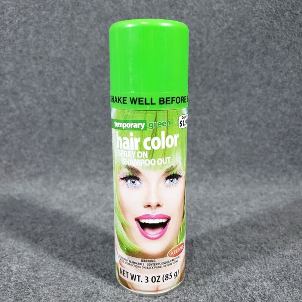 Goodmark Green Temporary Hair Color Spray On Shampoo Out 3 oz