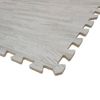 100 SqFt 3/8" White Wood Grain Foam Mat Interlocking Flooring 2'X2' 25pcs
