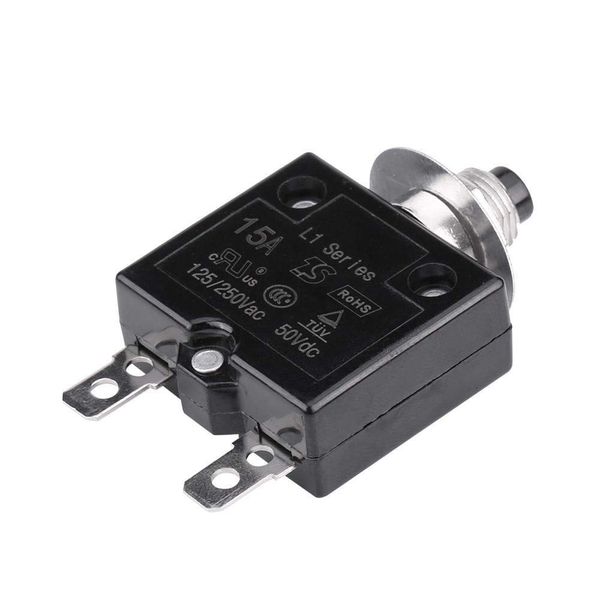 KSTE 15A Manual Reset Thermal Switch Circuit Breaker Over Current Overload Protector