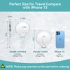 Hand Mirror, 30x and Equal Double Sided Makeup Mirror, Stand & Hand Mirror, Lightweight, Compact, Convenient to Carry, Round