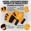 Schiek Sports Model 415 Machine Washable Power Lifting Gloves - Large