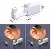 2 Pack Ear Piercing Disposable Kit Silver Stud Earring Gun DIY Home Self Ear US