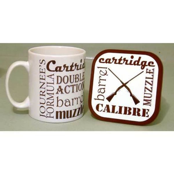 Shooting Text Mug and Coaster Set
