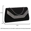 SwankySwans Women's Harper Clutch Bag, Black
