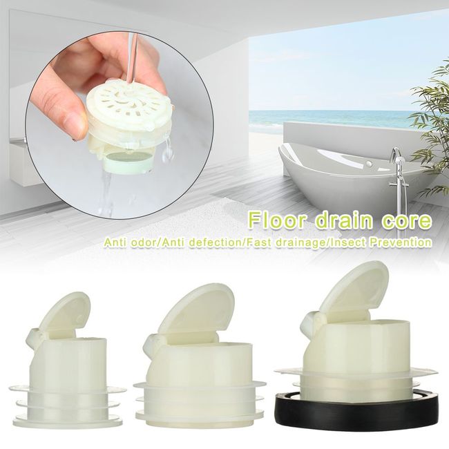 43mm Bathtub Drain Stopper Kitchen Sink Strainer Bathroom Shower Drain Sink  Drains Waste Pop-Up Plug