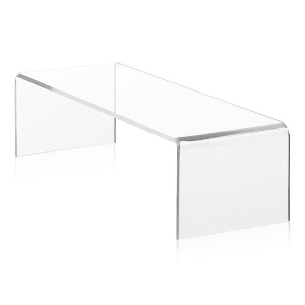 VITAdisplays Warenträger als Dekobrücke / Schuhständer aus original PLEXIGLAS® (20x7x5cm) Präsentationsdisplay / Verkaufsständer aus Acrylglas