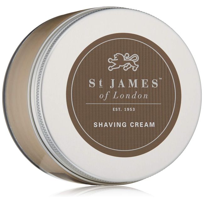 St James of London Tonka & Tobacco Flower Shave Cream Jar, 5.07 oz