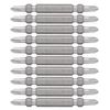 Vessel DS10P2065F 40V Compatible Problem Solving Bit, Easy to Read Double Ended Bits +2 x 65, Set of 10