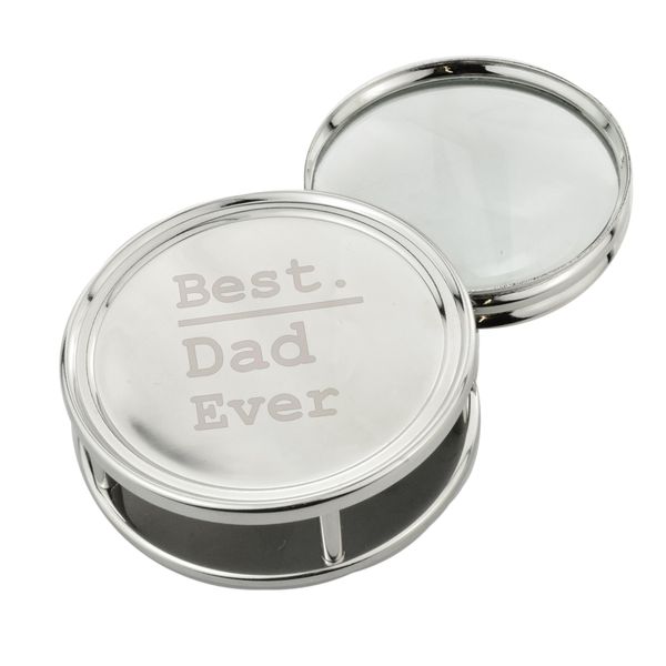Best Dad Ever Design Engraved Magnifying Glass
