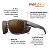 Julbo Herren Shield Sunglasses, Schwarz/Orange, Einheitsgröße