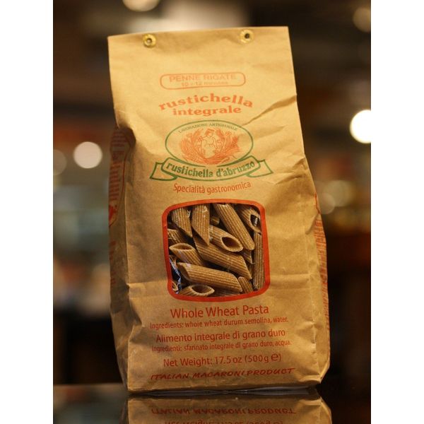 Rustichella d'Abruzzo Whole Wheat Penne Rigate Dry Pasta