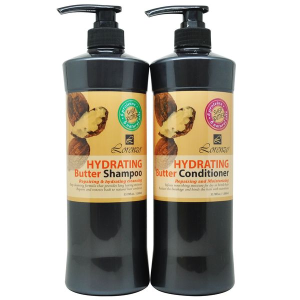 Lorenzo Hydrating Butter Shampoo & Conditioner Set