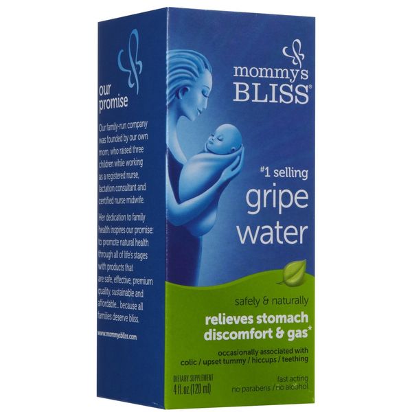 Mommy's Bliss Gripe Water, Liquid, 4-ounce bottle