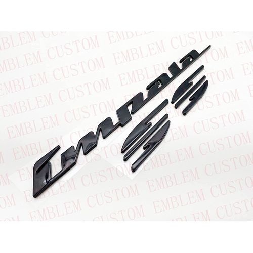 Pair Set 1994-1996 Impala Ss Emblems Rear Quarter Panel 3D Letter Badge Car Nameplate Replacement for Impala (Gloss Black)