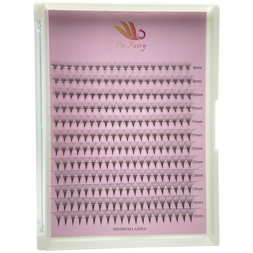 Pro Fairy Premade Fans Lashes 7D 8D 10D 12D 14D Voleme Lash Extensions Pre Made Fans Eyelash Extension Mixed 8-15mm Thickness 0.07 Curl C/D (10D 0.07 C Mix)
