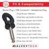 Key (Stereo Plug Style) with Flat Circle Head for Pride Revo (SC60) Scooter