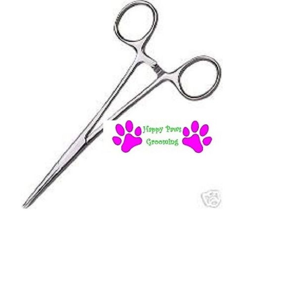 Pet Grooming DOG CAT HEMOSTAT Forcep Tweezer Hair Puller EAR Stainless Steel*LRG