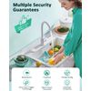 HAPYTHDA Garbage Disposal Wireless Switch Kit, 15A/1500W, Remote Control Outlet, Air Switch Garbage Disposal Button, 500ft RF Range, No Drilling On Sink Top