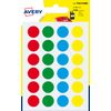 Avery 144 Circle Stickers, 15mm Diameter, Assorted Small Round Dot Adhesive Labels