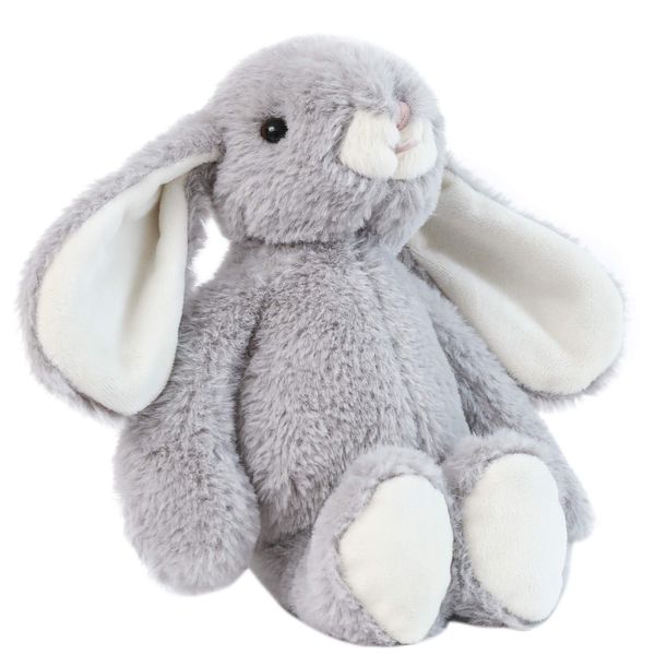 DILLY DUDU Gray Bunny Rabbit Stuffed Animal Plush Toy Best Gifts 10-Inch