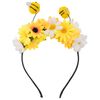 Headband with Flowers and Bees Yellow