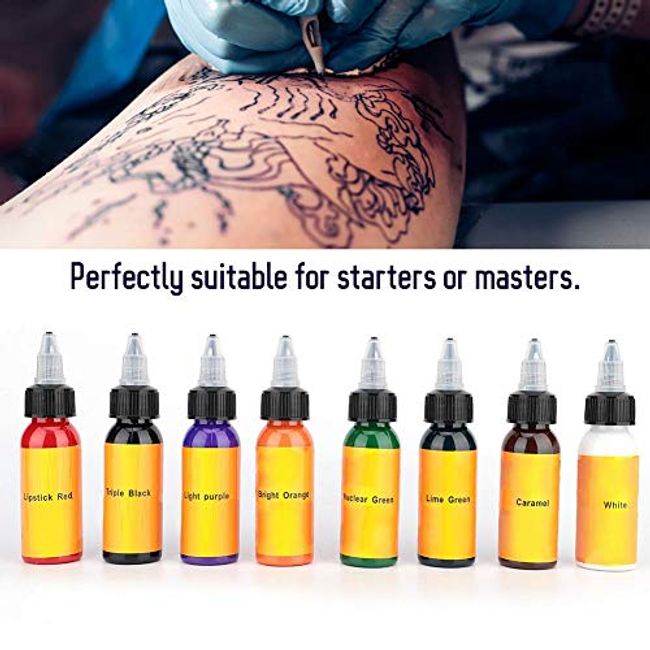  Tattoo Ink Set 30ml/Bottle 16 Colors Tattoo Supply Tattoo  Makeup Ink Pigment Professional Beauty Body Art Inks, Quick Coloring,  Bright Colors : Beauty & Personal Care