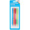 SUNDRY MECHANICAL PENCILS HB ASSORTED PK4