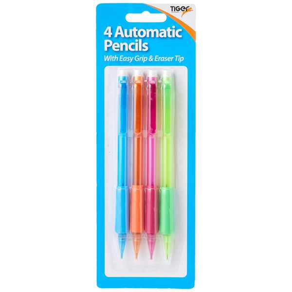 SUNDRY MECHANICAL PENCILS HB ASSORTED PK4