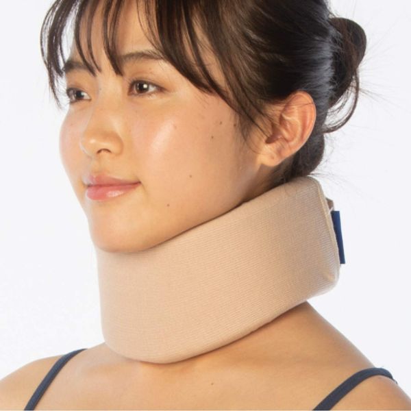 Chuanne Ortel C1 Anatomic Neck Supporter, Neck Height 3.0 inches (7.5 cm), Beige, Size 2, Neck Circumference 13.4 - 15.4 inches (34 - 39 cm), Work at home or for neck painful by telework!