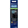 Oral-B CrossAction Black Toothbrush Heads Pack Of 4 Replacement Refills For Electric Rechargeable Toothbrush, Black Edition