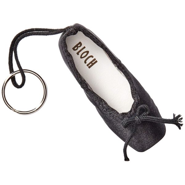 Bloch Women's Mini Pointe Shoe Keyring Key Chain, Black, One Size