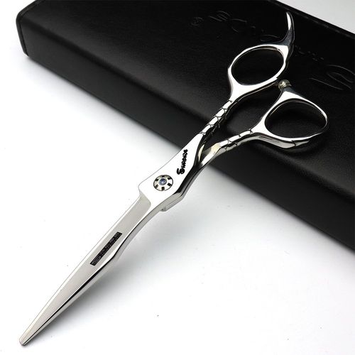 Japan 440C Hairdressing Studio Hairdressing Styling Professional Tool Set Fashion 6' Hairdressing Scissors and Efficient Scissors (6 Inches, 2 Pieces)