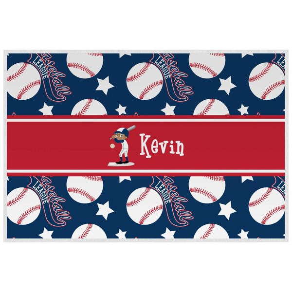 Personalized Baseball Laminated Placemat w/Name or Text