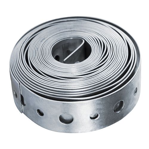 3/4"in x 10'ft 20 Guage Steel Pipe Hanger Strap Plumbers Tape With Bolt Holes
