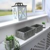 JVL Urban Set of 2 Rectangle Paper Storage Baskets