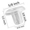 Qty 12 Horizontal Blinds Bottom Rail Ladder Cord Button Plug 9/32", 1/2", 3/4" (9/32")