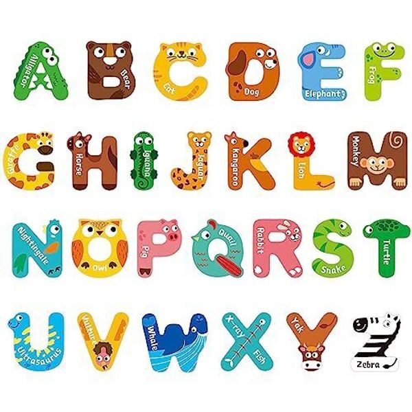 Alphabet Posters 26 Alphabet Letters Bulletin Board Decor with PET Film