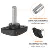 sourcing map 4pcs Tee Wing Knobs Thumb Screws M6 x 25mm Standard Male Thread Plastic T Knobs Handles Hand Clamping Thumbscrew, Black