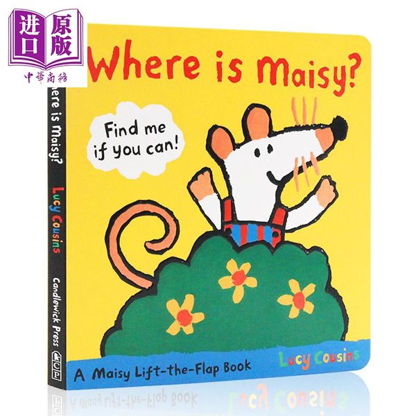 【中商原版】Where Is Maisy 小鼠波波在哪里 低幼亲子故事绘本 纸板书 英文原版 3-6岁