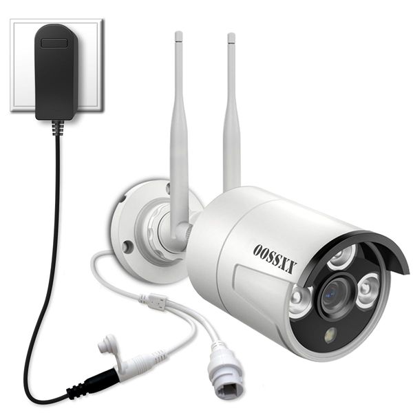 OOSSXX Security Camera, Wireless Outdoor, 2k, 3 Megapixels, Mass Pro Security Camera, Surveillance Camera, Dual Antenna Security Wireless Camera System, Outdoor Wireless Security Camera, Home, WiFi,