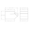 8X13X8" Stackable Acrylic Candy Bin Coffee Spice Grain Dispenser Pantry Display