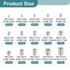 sourcing map 150Pcs Threaded Inserts, 10 Sizes Stainless Steel 303 Screw Thread Sleeves Thread Repair Insert for Mechanical Equipment