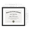 upsimples Diploma Frame with Clear Plexiglass, 11x14 Picture Frame for Certificate Document Degree, Black, 1 Pack