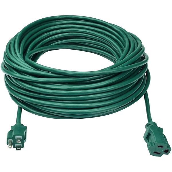 80 Ft Outdoor Extension Cord 16/3 Sjtw Lawn & Garden Green Cable For Christmas D