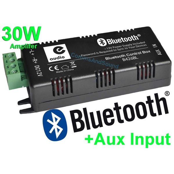 Bluetooth Amplifier 2 X 15w With Power Supply and Aux Input