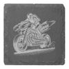 4 x 'Rocket Powered Motorcycle' 10cm Square Slate Coasters (CR00223065)