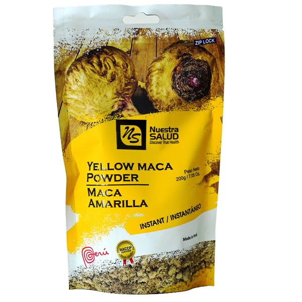 Libera el Poder Maca Amarilla en Polvo  Maca Peruana (200g) Gelatinizada