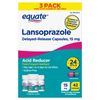 "Equate Lansoprazole 15mg Capsules  Acid Reducer, 42ct x 3 Pack (Delayed Release